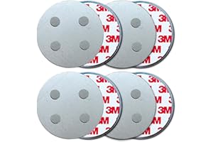 HaftPlus - [4 Stück] Rauchmelder-Magnethalter Ø 70mm, mit 4 extra starken Neodym-Magneten, selbstklebendes 3M Tape für alle Rauch und CO Melder, ohne Bohren für alle Wände und Decken