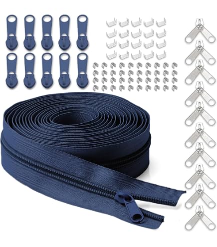 Prym 482713 Fashion-Zipper Handmade – Silberfarbig, Mit Karabinerhaken