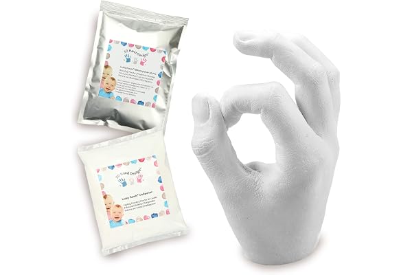 Lucky Hands® Kit de Moulage 3D | Empreinte de Main (5-12 ans | sans accessoires, 1 moule)