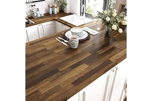 Yullpaper Brązowa tapeta z drewna 40 cm x 300 cm z efektem drewna winylowa samoprzylepna tapeta na blat kuchenny