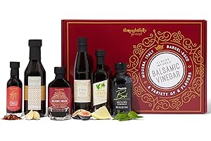Thoughtfully, Balsamic Vinegar Gift Set, Flavours Include Fig, Chili, Garlic and More, Pack of 6
