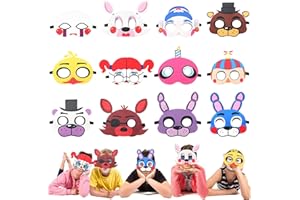 Puruuige FNAF Party Masks - 12 Pack FNAF Masks Children Cosplay Costume Party Favors - Dress Up Supplies Gift for Kids Boys Girls Play