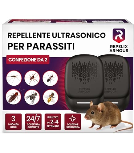 Repellente Per Topi A Ultrasuoni Intelligente - Dispositivo A Frequenza Variabile, Portatile Con Alimentazione USB/Batteria, Per Auto E Casa, Anti Roditori