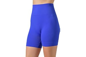 Risalti Pantaloncini Palestra Donna Costina Sara - Leggins Sportivi Donna in Microfibra, Shorts Donna Vita Alta, Pantaloncini Sportivi Donna, Abbigliamento Donna Senza Cuciture - Made in Italy