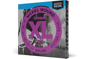 D'Addario EXL156 24-84 Fender Nickel Wound Bass VI Electric Guitar/Nickel Wound Bass Strings