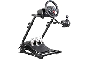 JXQQAY Dshot Support de volant réglable en hauteur et inclinaison pour logitech G25, G27, G29, G920 PS4 Xbox T500D Fanatech T3PA TGT Simulateur de conduite Cockpit