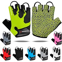KONVINIT Gants De Vélo Demi-Doigts - Respirants Et Antidérapants Pour VTT, Route Et Fitness