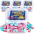 Sweetzone Fizzy pink and Blue Bottles - 170g Tub Pack of 4 Mini Blue Bottles - Experience the Irresistible Old Fashion Gummy Sweet Fruity Chews Delight - Perfect for kids and Adults