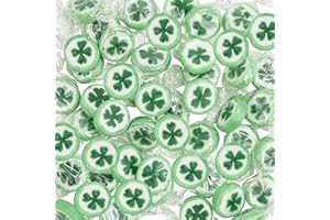 ‎FOOD CREW FOOD crew 500g Kleeblatt Bonbons einzeln verpackt - Rocks Hochzeitsbonbons für Gäste - zu Hochzeit Taufe Valentinstag Muttertag Kommunion – Glücksbonbons Kleeblatt - Herzbonbons