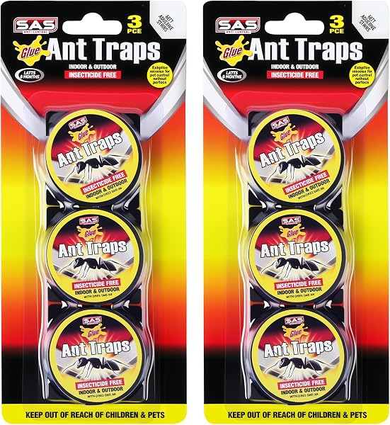 APXEL 6pcs Ant Killer Bait Station Destroys Ants and their Nests, Ant Traps Used Indoors Outdoor, Clean and Easy to Use, Creates No Mess, Kills Ant Colonies for Home & Garden - 1
