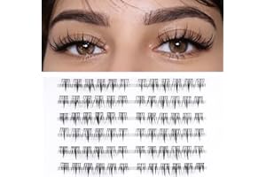 ‎LANKIZ LANKIZ Einzelne Wimpern 0.07 D Curl 72 Pcs Falsche Wimpern Extensions für Wimpernverlängerung Cluster Lashes DIY Künstliche Wimpern Einzeln Fake Lashes zu Hause, Babysbreath