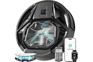 LEFANT M320 Saugroboter mit Wischfunktion, Staubsauger Roboter mit 6000 Pa Saugkraft, Saugroboter Sperrzonen-Einstellung, Hartböden/Teppichen. Unterstützt App-/Alexa-Steuerung, Teppicherkennung