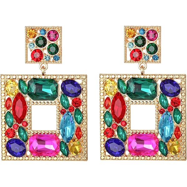 Orecchini Lunghi Con Nappe Arcobaleno E Punta Di Freccia – Boho Chic Per Ragazze E Donne