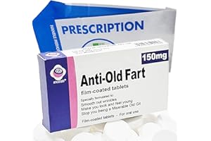 ATCOTAB Anti Old Fart OAP Sweets Joke Prank Pill Tablet Box - Gift Ideal Present for Him Husband Boyfriend Dad Men Uncle Funny Valentines Retirement 40th 50th 60th 70th 80th Birthday Fathers Day.