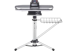 Speedypress PSP202S Dampfbügelpresse mit ausziehbarem höhenverstellbarem Ständer, 64 x 27 cm, 1.400 Watt, inkl. Ersatzbezug und Schaumstoffunterfilz, silberfarben