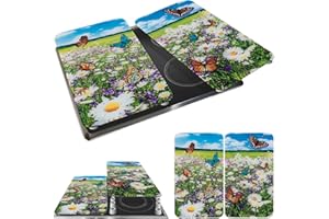 WENKO Placas protectoras para cocina Mod Prado de verano, ajustable en altura para todo tipo de cocinas, tabla de cortar y protector contra salpicaduras, vidrio, 30 x 52 cm, juego de 2