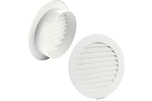 MKK Lüftungsgitter rund Insektenschutz weiß Ø 110 mm