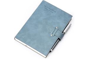 MLJTOYO Academic Diary 2024 2025,2024/25 Diary Planner A5 Page a Day, Weekly&Monthly Planner with Beige Thick Paper, Hardcover Diary from Jul.2024-Jun. 2025 with Pen, Stickers,Notes (Blue 7 2024- 6 2025, A5)