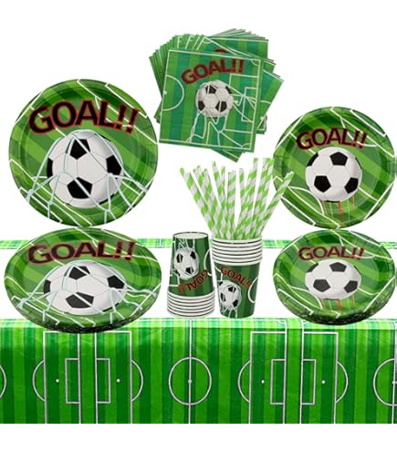 American Football Tableware, 70pcs Rugby Tableware Decoration