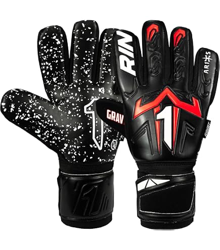 Guanti Da Portiere Calcio Rinat Meta Tactik GK AS Junior - Per Erba Sintetica, Taglia 3, Oro Unisex