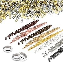 Schmuckverschlüsse Set 220 Teile | Karabiner & Sprungringe | Gold & Silber