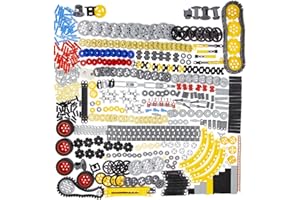 Habow 1085pcs Technic-Parts Gears-Axle-Pin-Connector Compatible avec Marques de Blocs de Construction Grand Public Shock Absorber Wheels Chain Link Frame Joints Cam Steering Kit. Pièces MOC