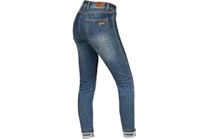BROGER California Lady Motorcycle Jeans California Lady Washed Blue Motorcycle Jeans Femme