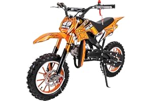 ‎ACTIONBIKES MOTORS Actionbikes Motors Kinder Crossbike Delta 49 cc | 2-Takt 49ccm Motor bis 𝟒𝟎 km/h - Motorrad - Pocket Bike - Dirt Bike - Motocross - Pocketbike - Motorsport - Dirtbike - Enduro ab 6 Jahren (Orange)