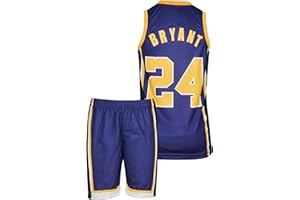 Amdrabola Lakers Kobe Bryant - Set da basket per bambini (4-13 anni) con pantaloncini