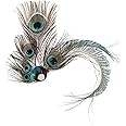 1920 Pfau Feder Pince à cheveux Flapper Plume