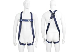 G FORCE SAFETY AT HEIGHT PRODUCTS G-Force P01 Full Body Height Safety Fall Arrest Harness With Rear Single Point Dorsal Attachment (M-XL)