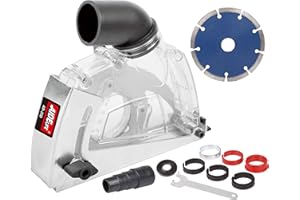 Aidelife Cutting Dust Shroud for Angle Grinders 115mm/125mm + Diamond Saw Blade 125mm