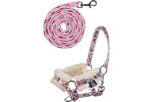 HKM Hobby Horsing Print Licol et Longe Fleuri Taille Unique