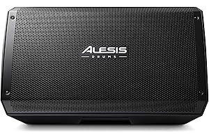 Alesis Strike Amp 12 – Enceinte/Amplificateur Actif de 2000 W Ultra-Portable pour Batteries Électroniques avec Woofer 12", Tweeter et EQ de Contour