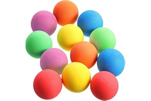 KORSAOT 12 Pezzi Palla di Spugna, Silenziosa Palla Gommapiuma, Pallone Spugna Morbida per Un Gioco Vario e Divertente, Regali di Compleanno per Bambini e Bambine (Colorato)