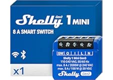 Shelly Plus 1 Mini Gen3, Interruttore Relè Intelligente, Wifi, Smart, Controllo Intelligente