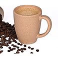 Eha Earth-Friendly Classic Coffee Mug | 300 ml | Made with Rice Husk & Bamboo Fibers | Microwave Safe | for Hot & Cold Coffee, Milk & Tea Cup | Matte Finish Mugs | Tortilla | 1 Unit