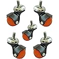 Ackwheel Office Chair Wheel Caster (1.5 Inch) 5 Pcs