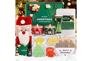 Drazik® Christmas Pamper Gifts for Women, Personalised Xmas Pamper Hampers Kit Self Care Package for Her, Handmade Ladies Christmas Spa Gifts Sets Xmas Present for Women Best Friend Sister Bestie Mum