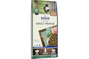 BOSCH TIERNAHRUNG bosch HPC Adult Menue | Kroketten-Mix für ausgewachsene Hunde aller Rassen | 1 x 15 kg