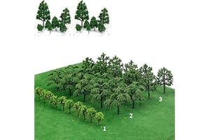 gotyou 720 Pièces Modèle Arbres, Bambou Modèle Arbres, Arbres Miniature, Modèle Train Arbres Paysage Arbre de Diorama Arbres d'Architecture pour DIY de Paysage Landscape, Vert Naturel