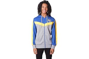 ULTRA GAME UNK NBA - Sudadera con capucha y cremallera completa para hombre, en contraste de colores, con logotipo de equipo.