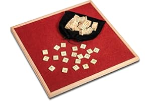 PANDA ANT Board Game Lazy Susan Accessory for Scrabble – Rotates 360 Degrees and Includes Magnetic Scrabble Tiles to Instantly Upgrade Your Existing Scrabble Set into a Magnetic Set for Smoother Gameplay.