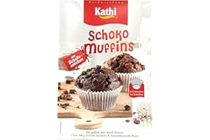 Kathi Backmischung Schoko Muffins Mit Schokostückchen und Förmchen 380g