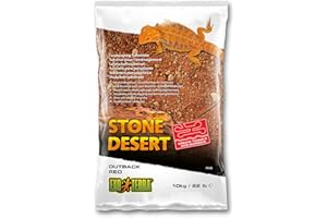 Exo Terra Outback Red Stone Desert, natuerlicher Wuestenboden, Wuesten Substrat, zur Formung von Felsenformationen, Tunneln und Hoehlen geeignet, 10kg