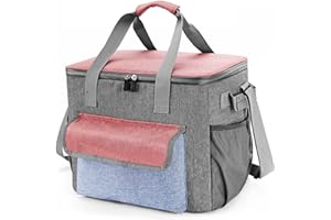 ‎GOGOGOAL Gogogoal Große Kühltasche, Isoliert Picknicktasche/Lunch-Tasche, Wasserdicht, Faltbar, Modern, für Erwachsene, für Camping, Strand, Ausflüge, Grillen...