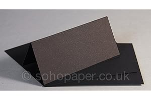 SOHO PAPER PRODUCTS 100 Place Cards for Weddings & Party Premium Black - Pack of 100