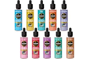 Ambar Perfums Esencias Hidrosolubles, bienestar natural. Tecnología Fusión para Humidificador. Tamaño XL, Pack 10 uds de 50 ml