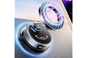 Mohard 2025 Porta Cellulare Auto con MagSafe, N52 Magneti Gel & Vuoto Supporto Telefono Auto Rifiniture Interne 360° Regolabile, 2400GF Potente Magnetico Supporti Ventosa per iPhone 17/16/15/14/13