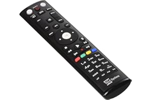 Telesystem ALL IN ONE 2IN1 Telecomando Universale 2 in 1, Per gestire Decoder e TV, Nero